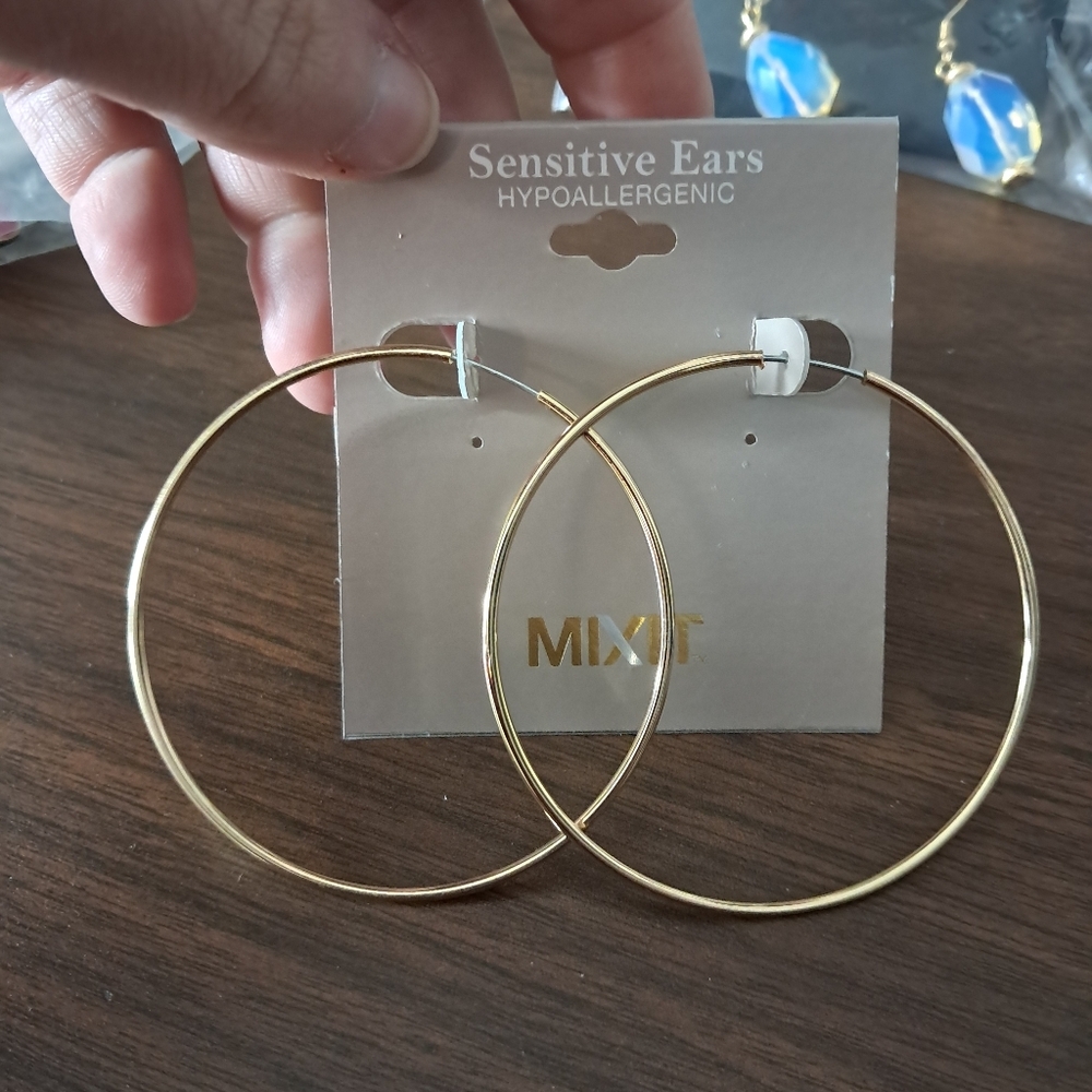 Mixit XL hoop earrings hypoallergenic